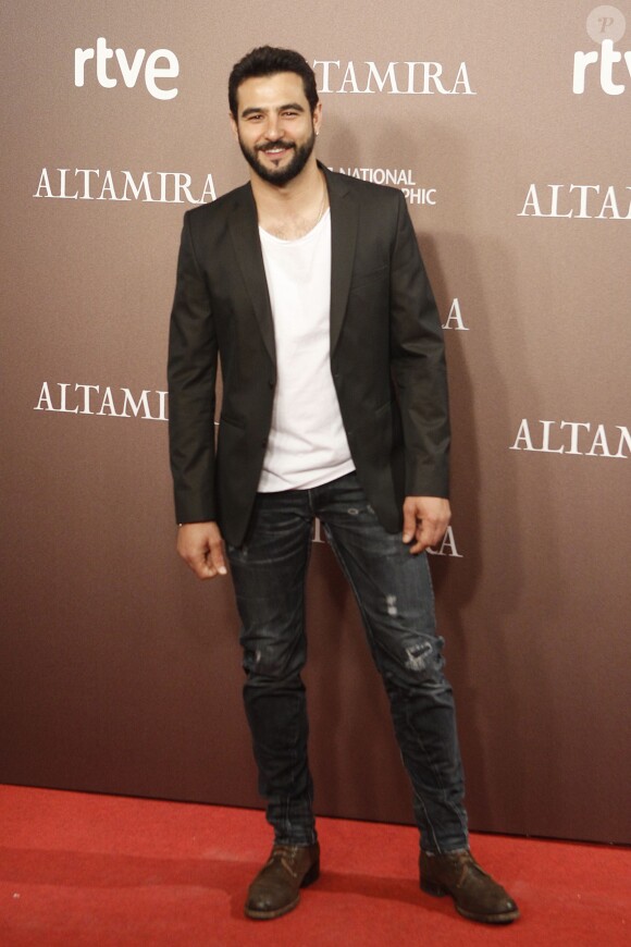 Antonio Velázquez à la première du film Altamira à Madrid, le 31 mars 2016.