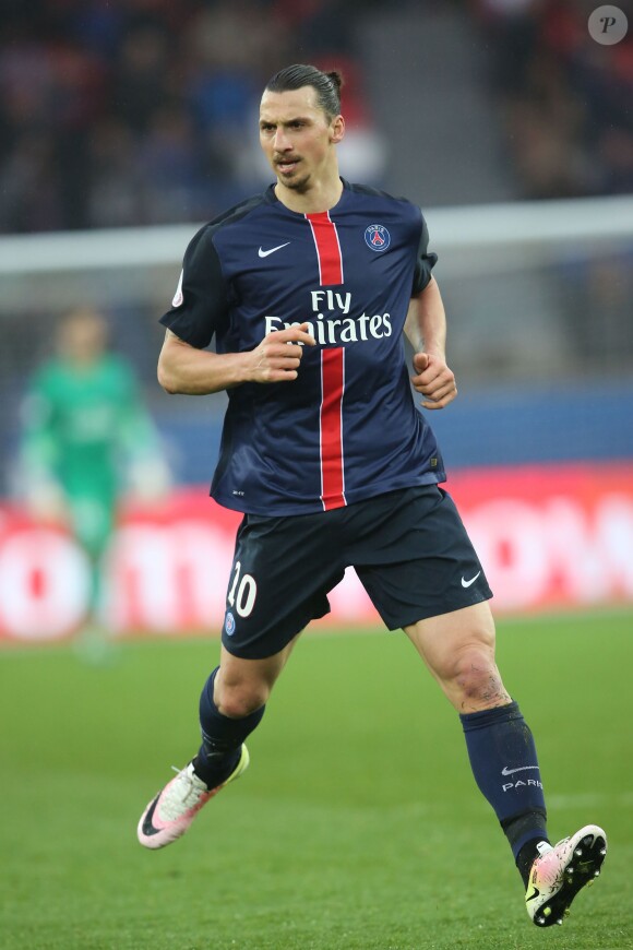 Zlatan Ibrahimovic - Match de football PSG - Nice au Parc des Princes à Paris le 2 avril 2016. © Cyril Moreau/Bestimage