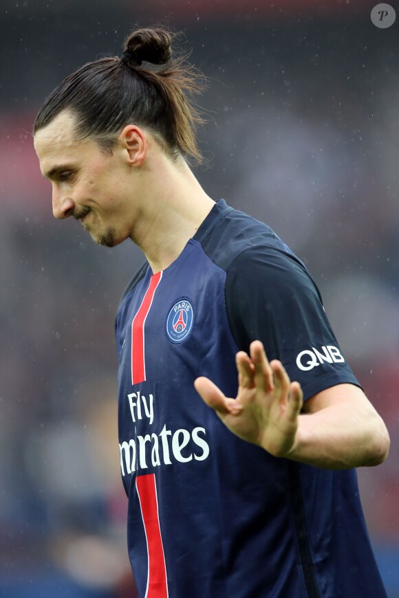 Zlatan Ibrahimovic - Match de football PSG - Nice au Parc des Princes à Paris le 2 avril 2016. © Cyril Moreau/Bestimage