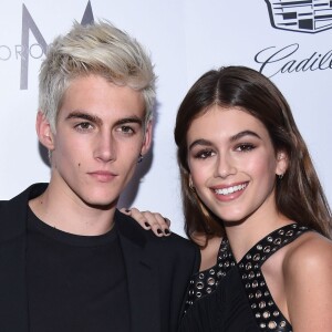 Presley Gerber et Kaia Gerber (Les enfants de Cindy Crawford) - People à la soirée "The 2016 Fashion Los Angeles Awards" à l'hôtel Sunset Tower à West Hollywood. Le 20 mars 2016 © Lisa O'Connor / Zuma Press / Bestimage