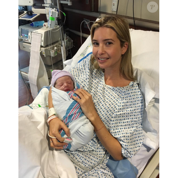 Ivanka Trump a donné naissance à son troisième enfant Theodore James. Photo publiée sur sa page Instagram, le 27 mars 2016.