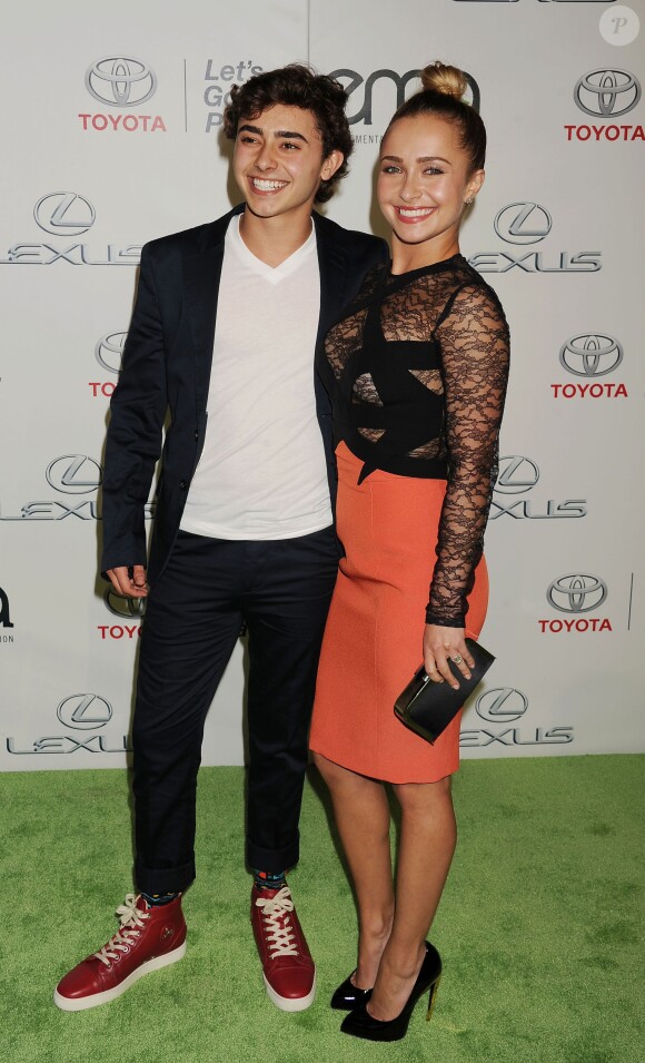 L'actrice Hayden Panettiere et son frere Jansen Panettiere aux 2013 Environmental Media Awards aux Warner Bros. Studios a Burbank, Californie, le 19 Octobre 2013.