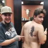 Prince Jackson s'est fait tatouer par le même artiste que sa soeur Paris Jackson à quelques jours d'intervalle. Photo publiée sur Instagram, le 6 avril 2016.