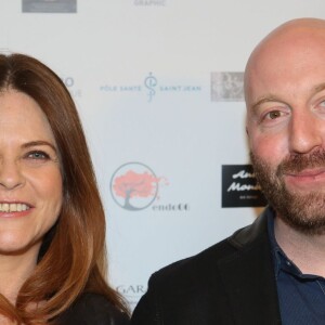 Charlotte Valandrey, Sacha Judaszko - Photocall du Gala de charité au profit de l'association "Endofrance" qui lutte contre l'endométriose au Pavillon Royal à Paris le 07 avril 2016. © CVS/Bestimage