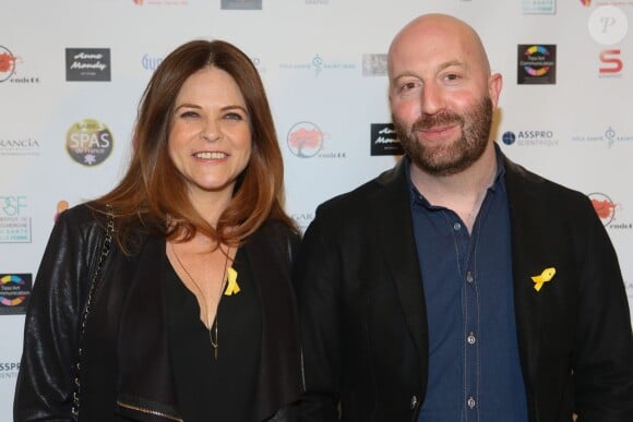 Charlotte Valandrey, Sacha Judaszko - Photocall du Gala de charité au profit de l'association "Endofrance" qui lutte contre l'endométriose au Pavillon Royal à Paris le 07 avril 2016. © CVS/Bestimage