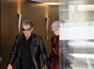 REPORTAGE PHOTOS EXCLUSIVES : Johnny Hallyday est sorti de la clinique ce matin, en forme !