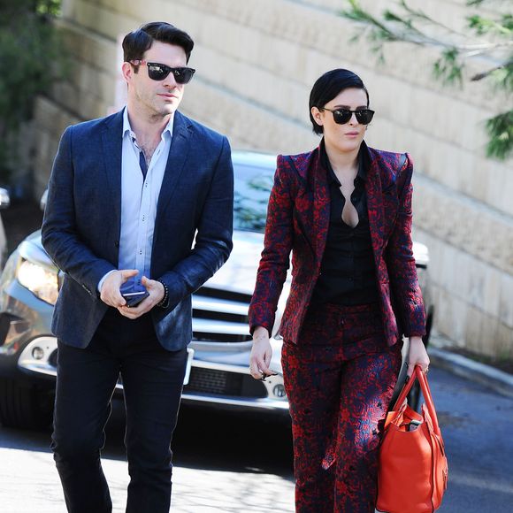 Rumer Willis et son ami Tye Blue au déjeuner Zac Posen à Los Angeles, le 25 février 2016