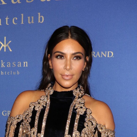 Kim Kardashian lors du 3ème anniversaire du Hakasan nightclub à l'hôtel MGM de Las Vegas le 9 Avril 2016.  Kim Kardashian hosts the 3rd Anniversary party for Hakasan nightclub at the MGM Grand Hotel in Las Vegas on April 9, 2016.09/04/2016 - Las Vegas