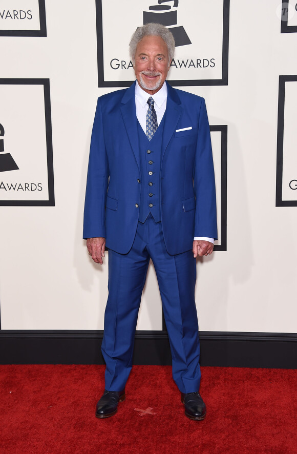 Tom Jones à la 57ème soirée annuelle des Grammy Awards au Staples Center à Los Angeles, le 8 février 2015.