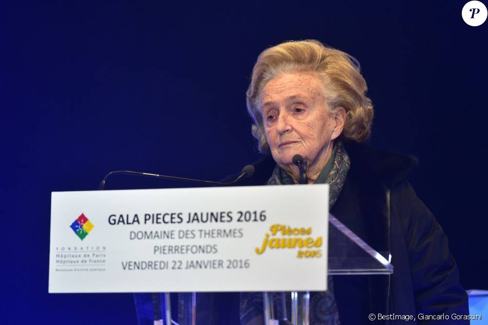Bernadette Chirac à la  27ème édition de l&#039;opération Pièces Jaunes au Domaine Des Thermes à Pierrefonds le 22 janvier 2016 