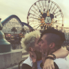 Paris Jackson fête ses 18 ans à Disneyland avec son amoureux Michael Snoddy. Photo publiée sur Instagram, le 3 avril 2016.