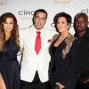 Khloe Kardashian, Kris Jenner, Corey Gamble et French Montana à la soirée d'anniversaire de French Montana, le 10 novembre 2014