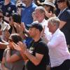 Shy'm a encouragé son compagnon Benoît Paire lors de son match du deuxième tour contre Joao Sousa au Monte-Carlo Rolex Masters le 13 avril 2016, avant de descendre acrobatiquement sur le terrain pour le féliciter après sa victoire.