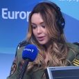 La jolie Nabilla dans Le Grand Direct des Médias, le 14/04/16, pour la promo de "Trop vite"