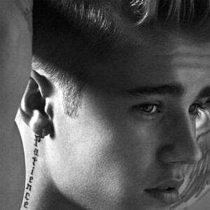 Justin Bieber nouvelle égérie pour la publicité Calvin Klein le 7 janvier 2015.