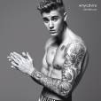 Justin Bieber nouvelle égérie pour la publicité Calvin Klein le 7 janvier 2015.