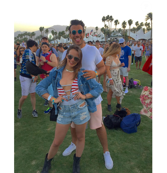 Pauline Ducruet avec son ami Maxime Giaccardi au Festival de Coachella, du 15 au 17 avril 2016. Photo Instagram Maxime Giaccardi.