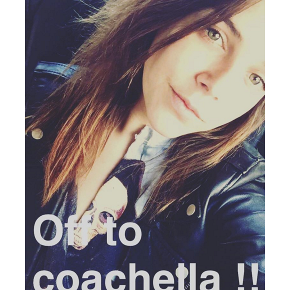 Pauline Ducruet avant son arrivée au Festival de Coachella, du 15 au 17 avril 2016. Photo Instagram Pauline Ducruet.