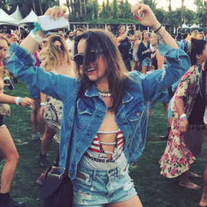 Pauline Ducruet s'est éclatée avec des copains au Festival de Coachella, du 15 au 17 avril 2016. Photo Instagram Pauline Ducruet.