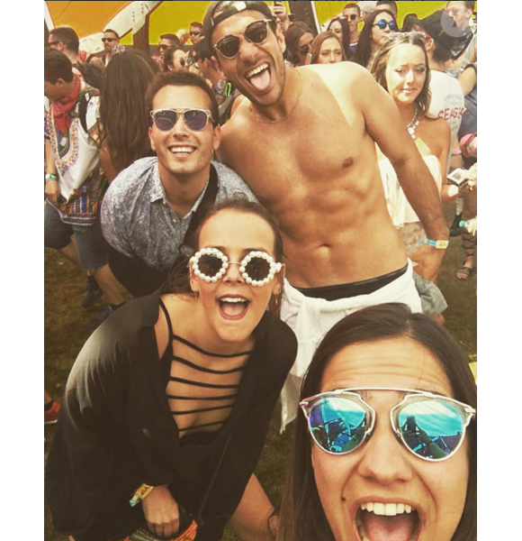 Pauline Ducruet avec ses amis lors du premier week-end (15-17 avril 2016) du Festival de Coachella. Photo Instagram Pauline Ducruet.