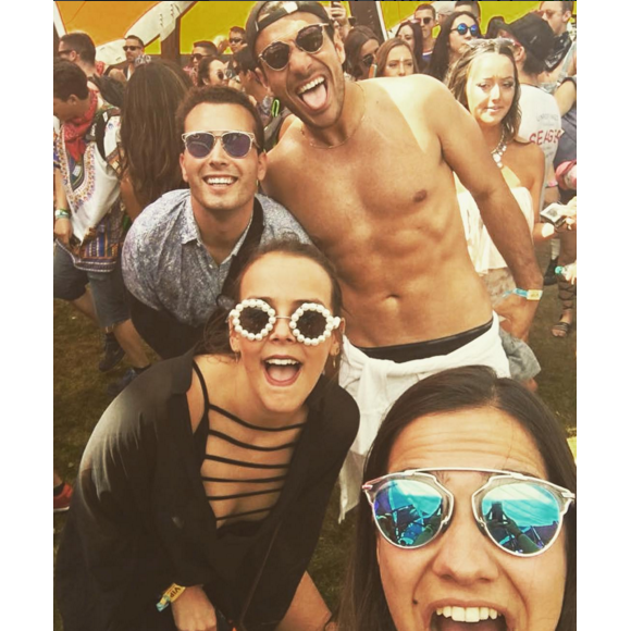 Pauline Ducruet avec ses amis lors du premier week-end (15-17 avril 2016) du Festival de Coachella. Photo Instagram Pauline Ducruet.