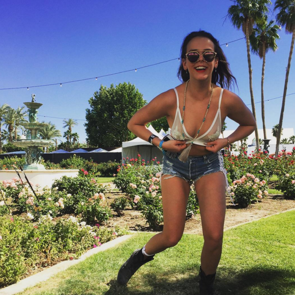 Pauline Ducruet lors du premier week-end (15-17 avril 2016) du Festival de Coachella. Photo Instagram de son ami Nicolas Suissa.