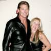 David Hasselhoff et son ex-épouse Pamela à la 12e édition du gala "Rock & Royalty to Erase Ms" à Los Angeles le 24 avril 2005