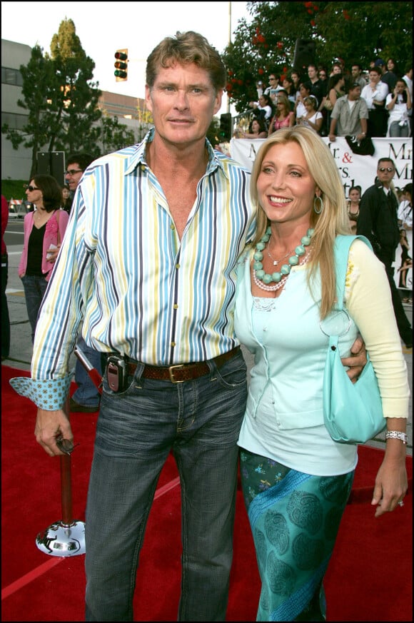David Hasselhoff et son ex-femme Pamela à l'avant-première du film "Mr & Mrs Smith" organisée à Los Angeles le 7 juin 2005
 