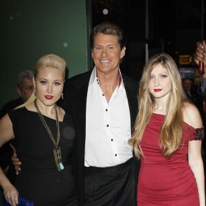 David Hasselhoff et ses filles, Hayley et Taylor Ann, à New York le 1er décembre 2010