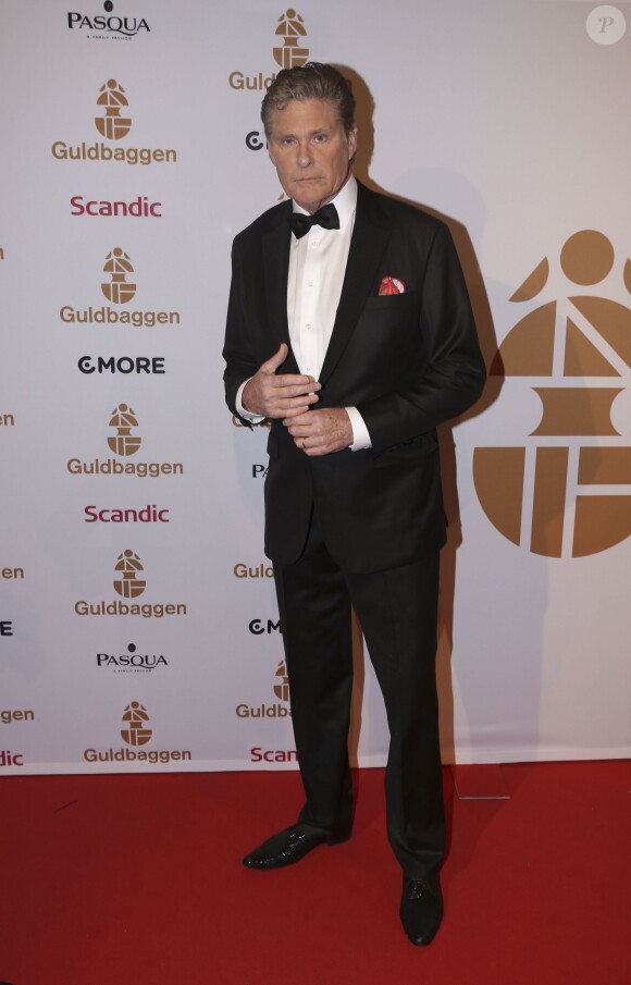 David Hasselhoff à la cérémonie Swedish Film Awards à Stockholm le 18 janvier 2016 