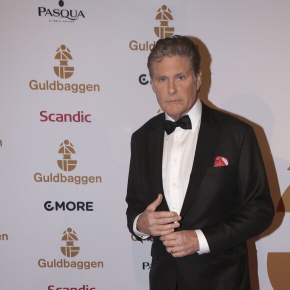 David Hasselhoff à la cérémonie Swedish Film Awards à Stockholm le 18 janvier 2016 