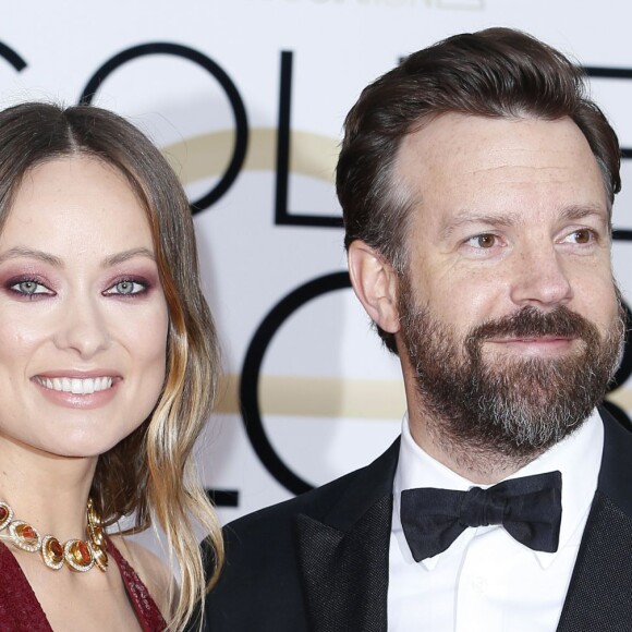 Olivia Wilde et Jason Sudeikis à la 73e cérémonie annuelle des Golden Globes à Beverly Hills le 10 janvier 2016