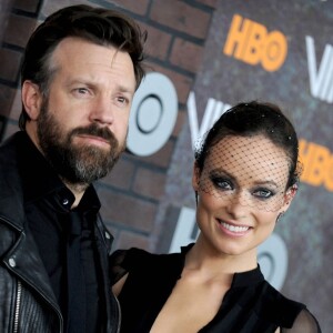 Olivia Wilde et Jason Sudeikis à la première de la série "Vinyl" au Théâtre Ziegfeld à New York le 15 janvier 2016