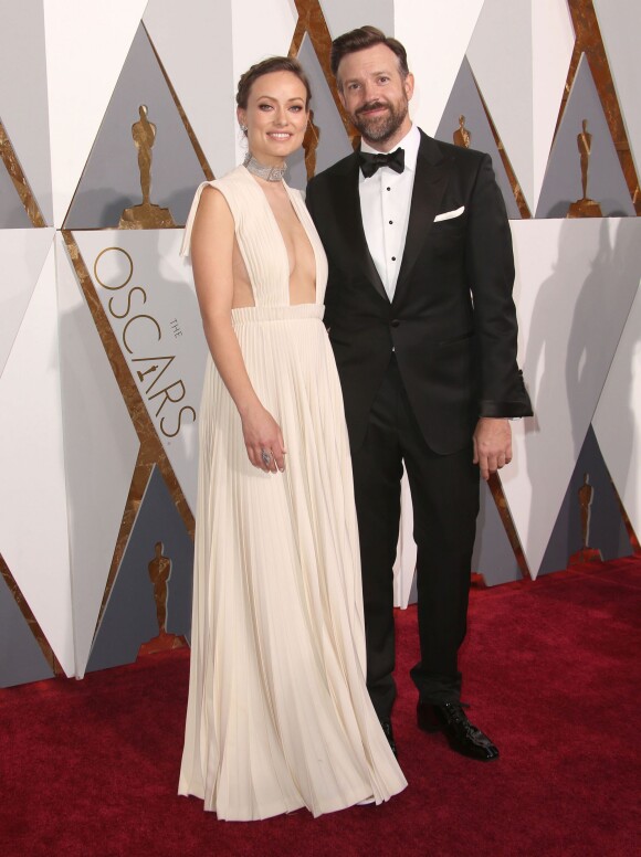 Olivia Wilde et Jason Sudeikis à la 88e cérémonie des Oscars au Dolby Theatre à Hollywood le 28 février 2016 