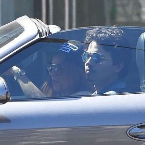 Lindsay Lohan et Egor Tarabasov ainsi qu'Ali Lohan à, Los Angeles, le 16 avril 2016