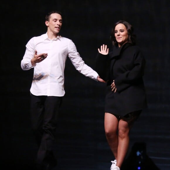 Exclusif - Grégoire Lyonnet et sa compagne Alizée - Dernière du spectacle de Brahim Zaibat "Rock It All Tour" à l'Olympia à Paris, avec en première partie DJ Pone et la présence exceptionnelle de Sean Garnier. Le 1er décembre 2015 © Denis Guignebourg / Bestimage