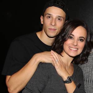 Exclusif - Grégoire Lyonnet et sa chérie Alizée - People et Backstage - Dernière du spectacle de Brahim Zaibat "Rock It All Tour" à l'Olympia à Paris. Le 1er décembre 2015 © Denis Guignebourg / Bestimage