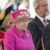 La reine Elizabeth II, accompagnée du prince Philip, a assisté à la réouverture du kiosque à musique du jardin Alexandra à Windsor le 20 avril 2016, à la veille de son 90e anniversaire.