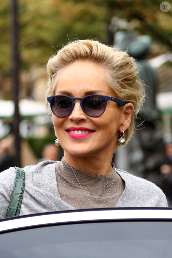 Sharon Stone à Paris le 17 septembre 2015.