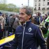 Alain Prost, lors de la course Formule E (première édition de L'ePrix de Paris) aux Invalides à Paris, le 23 avril 2016.