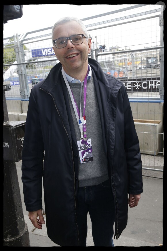 Michel Combes, lors du déjeuner des personnalités de la première édition de l'ePrix de Paris, le 23 avril 2016.