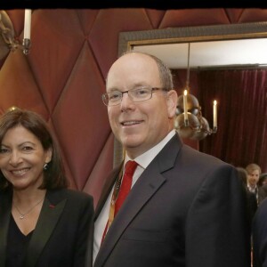 Rachida Dati, Anne Hidalgo, le prince Albert II de Monaco, Alejandro Agag (Formula E CEO) - Déjeuner des personnalités venues assister au Paris ePrix de Formule électrique au restaurant l'Esplanade à Paris, le 23 avril 2016. © Alain Guizard/Bestimage