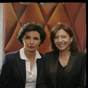 Rachida Dati, Anne Hidalgo - Déjeuner des personnalités venues assister au Paris ePrix de Formule électrique au restaurant l'Esplanade à Paris, le 23 avril 2016. © Alain Guizard/Bestimage