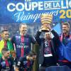 Zlatan Ibrahimovic - Le PSG remporte la coupe de la ligue face à Lille au Stade de France à Paris, le 23 avril 2016. © Cyril Moreau/Bestimage