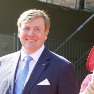 Le roi Willem-Alexander et la reine Maxima des Pays-Bas au musée Alte Pinakothek à Munich le 13 avril 2016