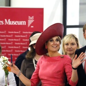 Le roi Willem-Alexander des Pays-Bas et la reine Maxima visitent le Deutches Museum de Munich le 13 avril 2016. 13/04/2016 - Munich