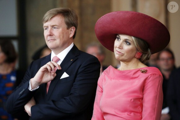 Le roi Willem-Alexander des Pays-Bas et la reine Maxima visitent le Deutsches Museum de Munich le 13 avril 2016. Le Deutsches Museum est l'un des plus grands musées des sciences et de la technique au monde. 13/04/2016 - Munich