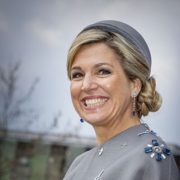 Le roi Willem-Alexander et la reine Maxima des Pays-Bas visitent le centre médical "Valley Center" à Erlangen. Le 14 avril 2016.  King Willem-Alexander and Queen Maxima of The Netherlands visits Siemens Healthcare where they get explanation about an MRI system and visit the production hall in Erlangen, Germany, 14 April 2016. The King and the Queen visit the state Bavaria in Germany 13 and 14 april.14/04/2016 - Erlangen