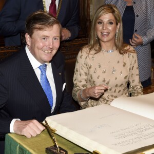 Le roi Willem-Alexander des Pays-Bas et la reine Maxima sont reçus par Dieter Reiter, le maire de Munich et sa femme Petra le 13 avril 2016. 13/04/2016 - Munich