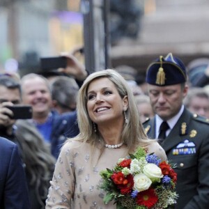 Le roi Willem-Alexander des Pays-Bas et la reine Maxima sont reçus par Dieter Reiter, le maire de Munich et sa femme Petra le 13 avril 2016. 13/04/2016 - Munich